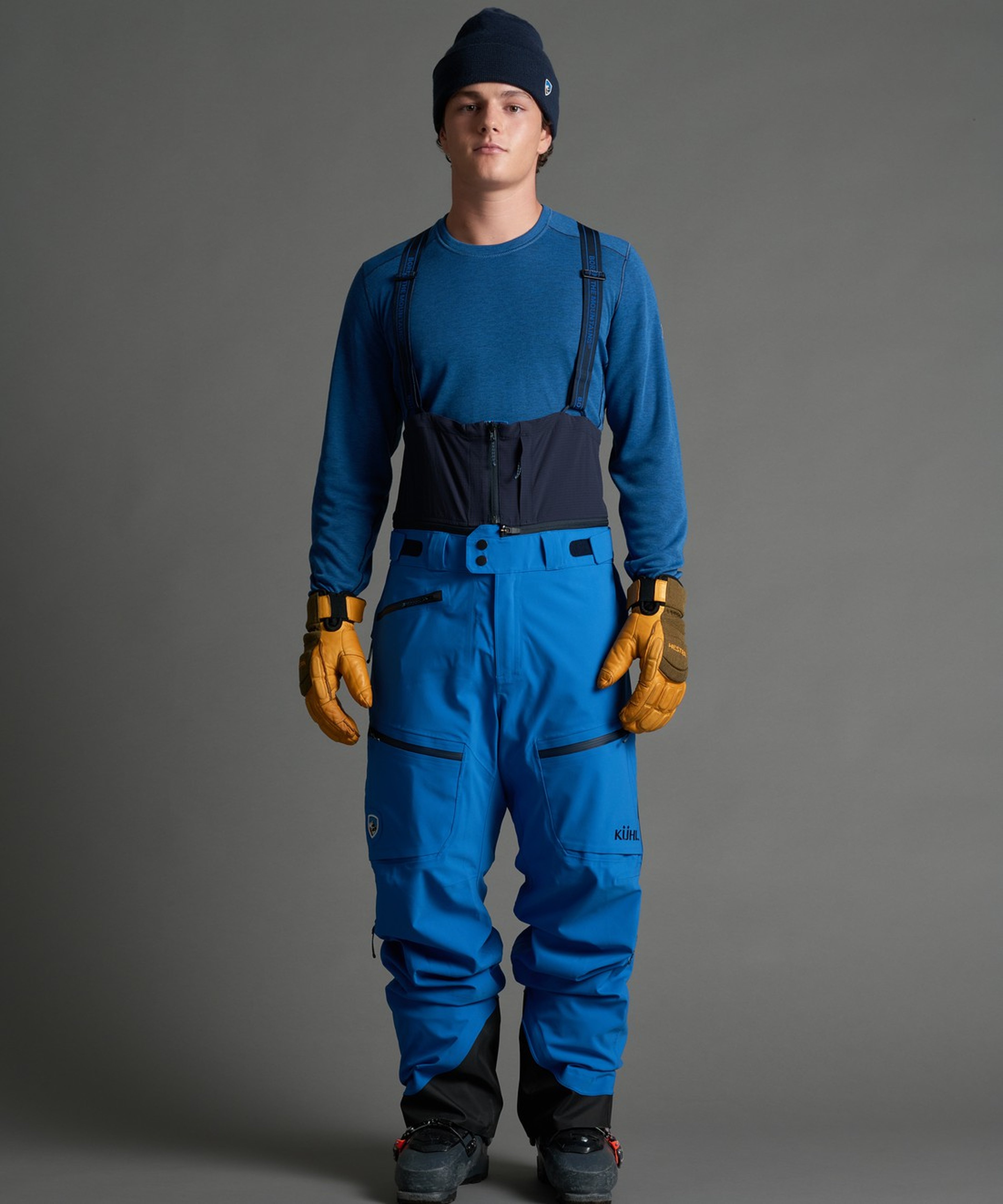 KUHL M's The Defiant Bib Kuhl Blue Front